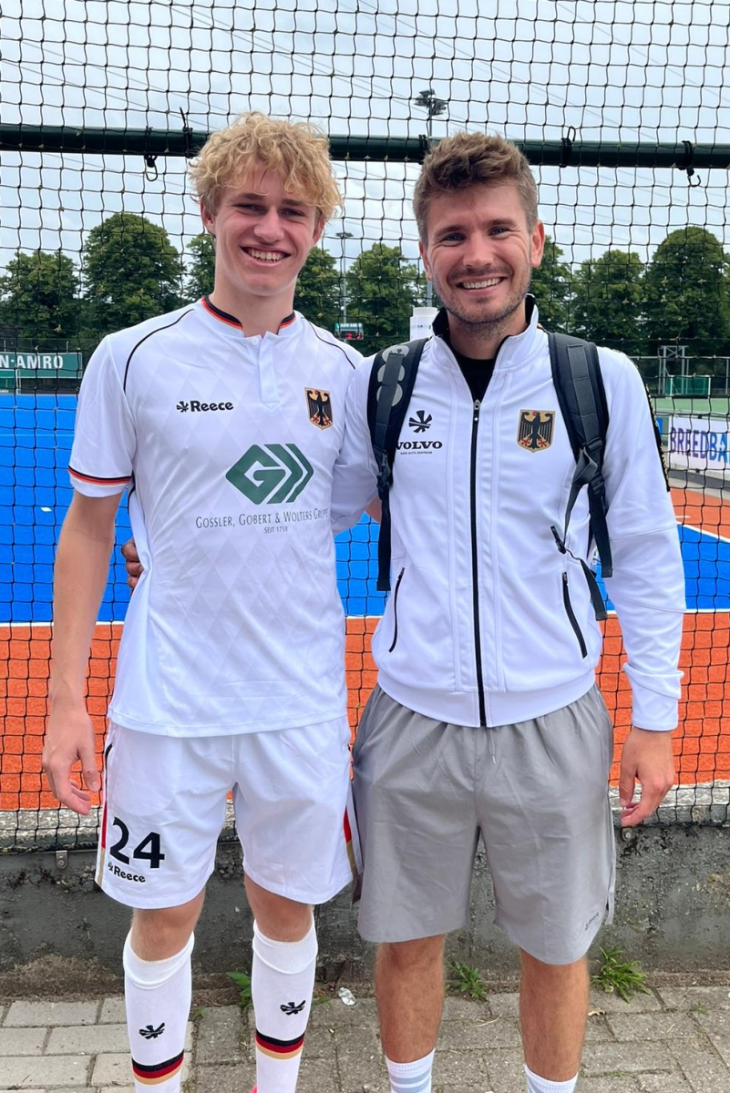 Linus Beckerbauer und Co-Trainer Paul Koch mit der U18 in Holland 