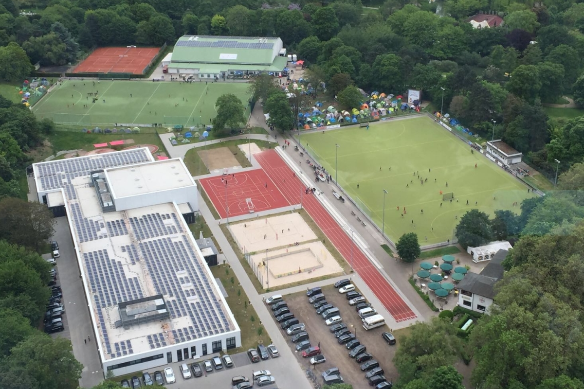 Pfingstturnier 2016 gesehen vom Fernmeldeturm