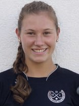 Laura Pfaff, im Trikot des Dürkheimer HC 2017