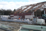 07.03.07 Diese Woche werden die Außenwände des Anbaus hochgezogen (Anklicken für vergrösserte Ansicht)